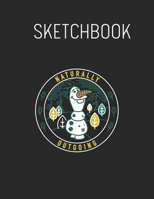 Sketchbook: Disney Frozen 2 Olaf Sven And Kristoff Patches Spring Flowers - Leaves Blank Sketchbook Blank White Pages for Drawing - Sketching - Doodling and More Themed Planner 8.5 x 11 Inches 110 Pag 1674641443 Book Cover