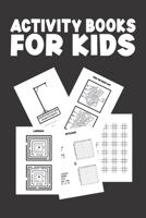 Activity Books for kids: BIG ACTIVITY BOOK with Solutions for kids, Tracing Game, Find the single one, Four in a row, Tic Tac Toe, Hangman, Dot B0882MFP8G Book Cover