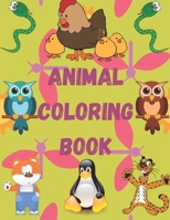 Animal coloring book: Animal coloring book for kids, Size 8.5 x 11 in (21.59 x 27.94 cm) B08B388B3H Book Cover