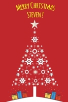 Exceptional Christmas red journal diary : a Notebook journal for Steven - blank lined 120 pages, 6”x9” 1674362935 Book Cover