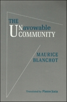 The Unavowable Community 1581771045 Book Cover