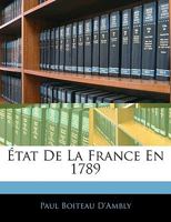 État De La France En 1789 1245171135 Book Cover