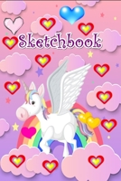 Sketchbook: Unicorn Sketchbook for Girls Journal and Notebook for Girls 1676594957 Book Cover