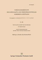 Beitrag Zur Struktur Des Montmorillonit 3663035417 Book Cover