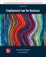 Employment Law for Business 10TH Edition (International Edition) Textbook only 1264704666 Book Cover