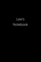Lexi's Notebook: Notebook / Journal / Diary - 6 x 9 inches (15,24 x 22,86 cm), 150 pages. 1691175013 Book Cover