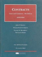 Appendix to Contracts, Cases and Comments 1599413191 Book Cover