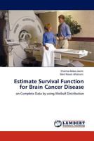 Estimate Survival Function for Brain Cancer Disease: on Complete Data by using Weibull Distribution 3847317075 Book Cover