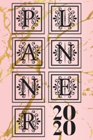 2020 Planner: Monthly Weekly Vertical Days Dated Agenda with Monday Start | January through December Organizer | Pink Marble Design (Lady Boss Series) 1696815312 Book Cover