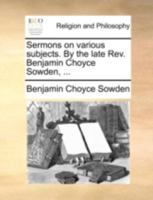 Sermons on Various Subjects 1140723405 Book Cover