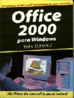 Office 2000 para Windows para Dummies 9580454310 Book Cover