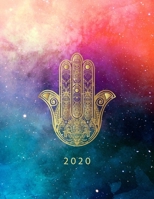2020: Week To View With Hourly Schedule Weekly Planner January - December 8.5 x 11 Dated Agenda Appointment Calendar Organizer Book Hamsa Hand 1705894941 Book Cover