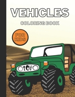 Vehicules Coloring Book: Coloring Book Vehicles For Boys And Girls Age 4_8 B08PJQHWQX Book Cover