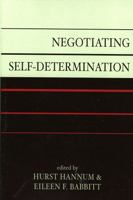 Negotiating Self-Determination 0739114336 Book Cover