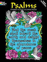 Psalms Stained Glass Coloring Book 0486478343 Book Cover