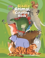 Sladilx Animal Coloring Book B0BFTWDK37 Book Cover