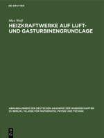 Heizkraftwerke Auf Luft- Und Gasturbinengrundlage 311253333X Book Cover