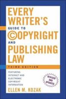 Every Writer's Guide to Copyright and Publishing Law 0805012222 Book Cover