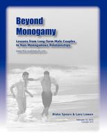 Beyond Monogamy: Lessons from Long-Term Male Couples in Non-Monogamous Relationships 1469996065 Book Cover