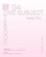 N+ G4, One Subject Notebook- Plinky Theme, Note Pro (107 Pages) 196017620X Book Cover