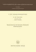 Standardisierung Internationaler Afrikanischer Verkehrssprachen 3663053180 Book Cover