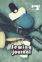 Sewing journal: v2-7 Sewing planner Gifts for quilters Quilters journal For the sewing lover, crafter and machinists 111 pages lined 6x9 inches paperback photo of a pair of scissors with sewing thread 1676483942 Book Cover