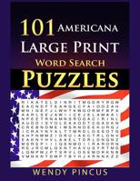 101 Americana Large Print Word Search Puzzles 1986592529 Book Cover