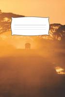 My Notebook: Safari sunset themed - 100 Pages, Collegeruled linepaper, 6x9 1075543789 Book Cover