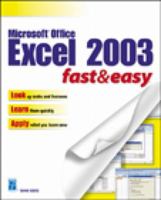 Microsoft Excel 2003 Fast & Easy 1592000797 Book Cover