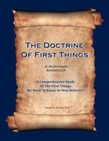 The Doctrine of First Things 1937199126 Book Cover