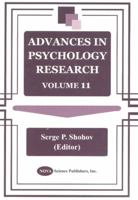 Advances in Psychology Research 1590331249 Book Cover