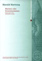 Machen Oder Entstehenlassen: Erfahrungen Beim Schreiben Von Lyrik 3515080309 Book Cover