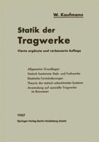 Statik Der Tragwerke 354002154X Book Cover