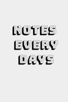 Notes every day notebook 1678686514 Book Cover