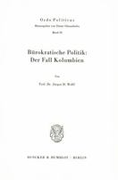 Bürokratische Politik: Der Fall Kolumbien 3428055799 Book Cover