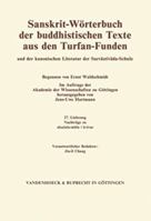 Sanskrit-Worterbuch Der Buddhistischen Texte Aus Den Turfan-Funden. Lieferung 22: Varna-Vadita/Vestita. Verantwortlicher Redaktor: Michael Schmidt. Mi 3525261705 Book Cover