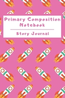 Primary Composition Notebook Story Journal: Wide Ruled Story Telling Lined Composition Journal: Half Picture Drawing Space Half Writing Space 110 Page School Exercise Book Pink - Spaceship (Outer Spac 1698961146 Book Cover