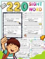 220 Sight Word: High-frequency sight word worksheets 5 Level for Pre-primer Primer First Second and Third or Preschoolers to 3rd Grade That are Key to Reading Success 1731257694 Book Cover