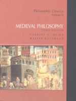 Philosophic Classics, #2: Medieval Philosophy 0130485578 Book Cover