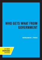 Who Gets What from Government 0520315480 Book Cover
