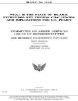 What Is the State of Islamic Extremism: Key Trends, Challenges, and Implications 1542550963 Book Cover