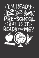 Notebook: Frist Day of Preschool College Ruled 6x9 120 Pages 1088688128 Book Cover