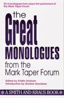 The Great Monologues from the Mark Taper Forum (Festival Monologue Series) 188039913X Book Cover