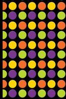 Halloween Colors: Yellow, Orange, Green, Purple, Black Pattern - College Ruled Notebook 1723737267 Book Cover
