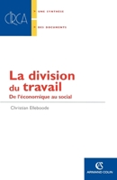 La division du travail: De l'économie au social (French Edition) 2200345879 Book Cover
