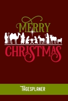 Merry Christmas: Tagesorganizer f�r mehr Gelassenheit im Alltag / Training - Mahlzeitnotiz - Einkauf - To Do�s - Termine - Dankbarkeit / A5 Format - 6x9 / Glanz Cover 167687481X Book Cover