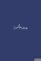 Arne: notebook with the name on the cover, elegant, discreet, official notebook for notes, dot grid notebook, B083XTGXX1 Book Cover