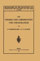 Die Chemie Der Cerebroside Und Phosphatide 3642888070 Book Cover