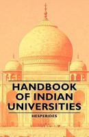 Handbook of Indian Universities 1443730661 Book Cover