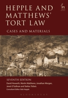Hepple and Matthews' Tort Law: Cases and Materials 184946555X Book Cover